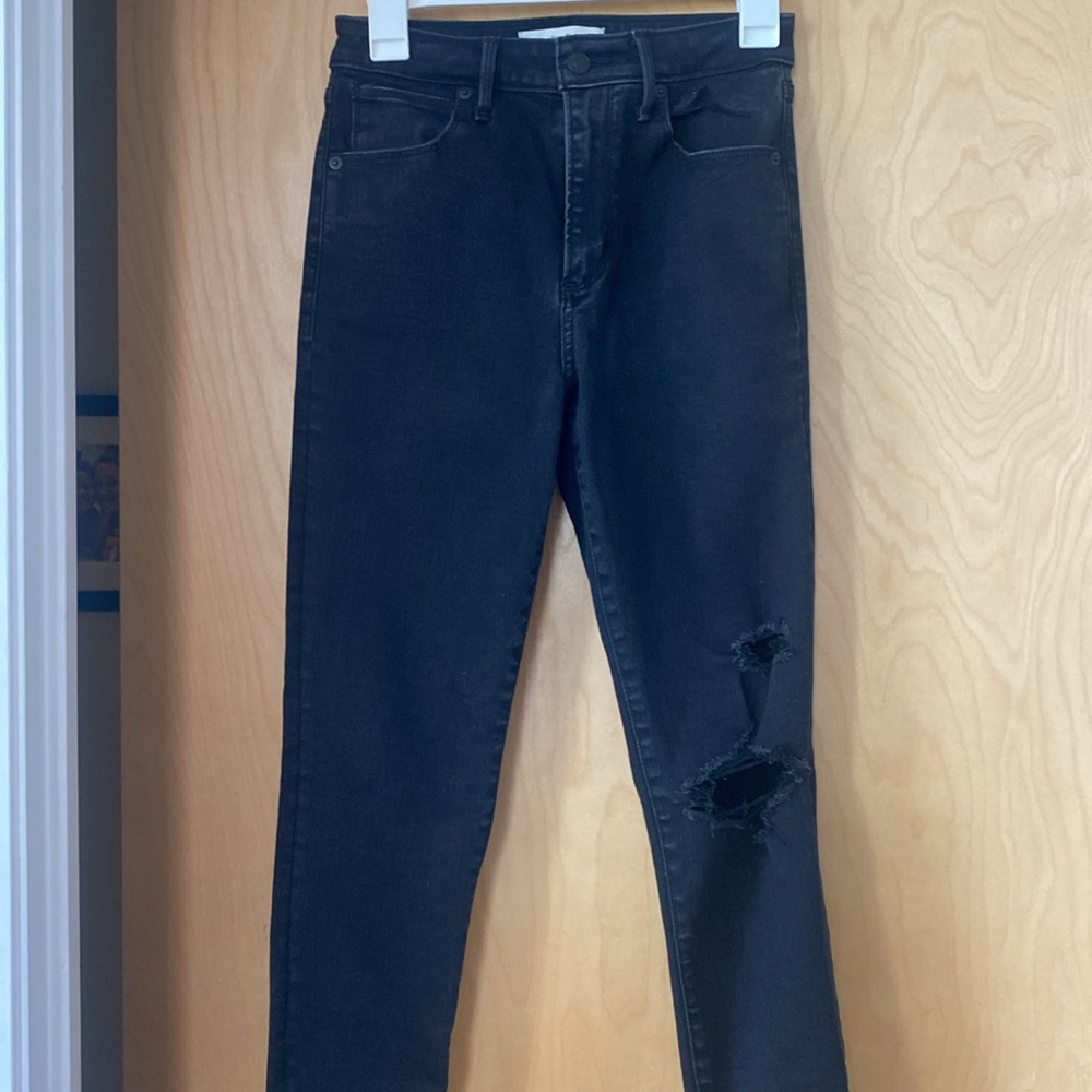 Abercrombie black skinny jeans